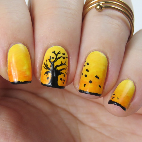 Herbst Nageldesign Herbstnagel In Herbstfarben