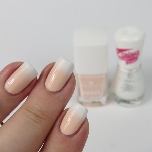 Gradient Nails: Einfaches Nageldesign im dezenten und natürlichen Babyboomer Nails Look und mit Schwämmchen als Farbverlauf getupft