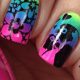 Neon Flower Nail Art Summer Nails