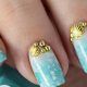 Beach Nails 2016 Gradient Water Spotted Nail Art